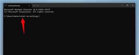 Access Settings From Cmd