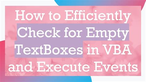 Access Vba Check If Multiple Textboxes Are Empty