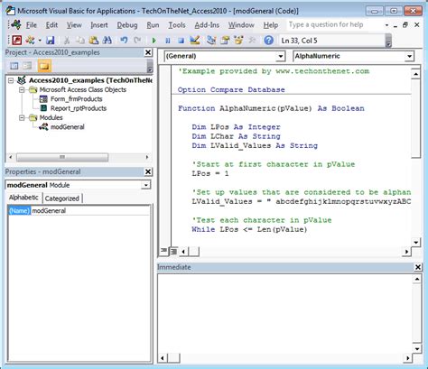 Access Vba Property Not Found
