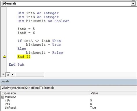 Access Vba Sql Not Equal