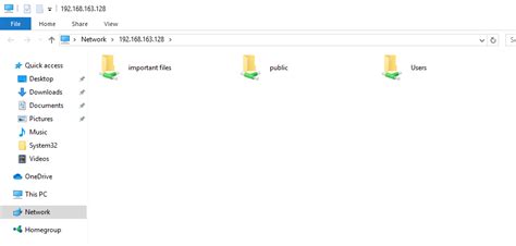 access windows 10 user folder from another computer