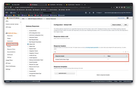 Access-Control-Allow-Origin Header Api Gateway