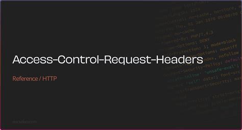 Access-Control-Request-Headers