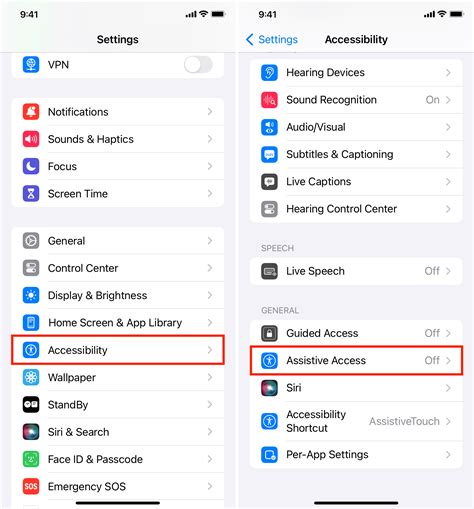 accessibility settings
