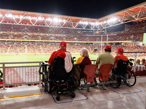 Accessible seating stadium