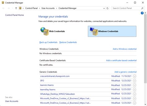 Accessing Windows Credential Manager From Powershell