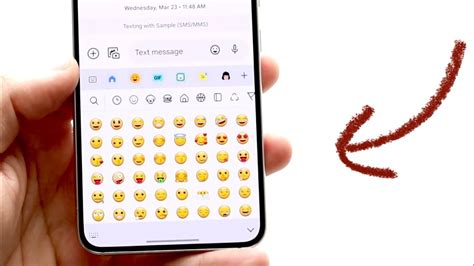 Accessing Emojis on Samsung Keyboard