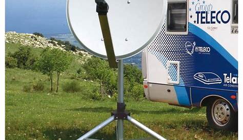 HDSAT Kit Parabole Satellite Fibre Blanche 80cm + LNB