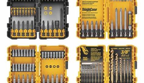 Coffret dewalt tbox sans fil 109 accessoires + perceuse