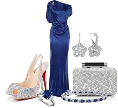 Royal Blue Sequin and Rosette Trumpet Prom Dress Xdressy