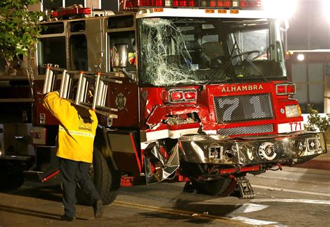 accident with fire truck