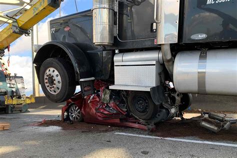 accident with semi truck