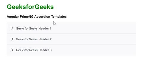 Accordion Example Angular