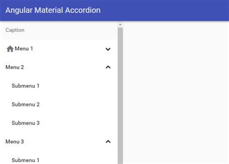Accordion In Angular Material