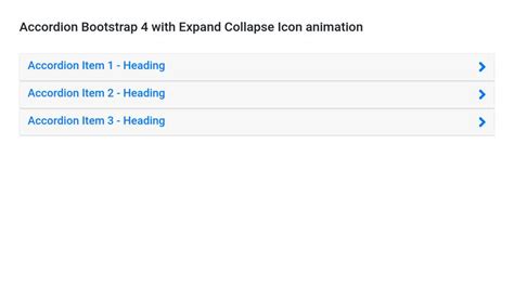 Accordion In Bootstrap 4