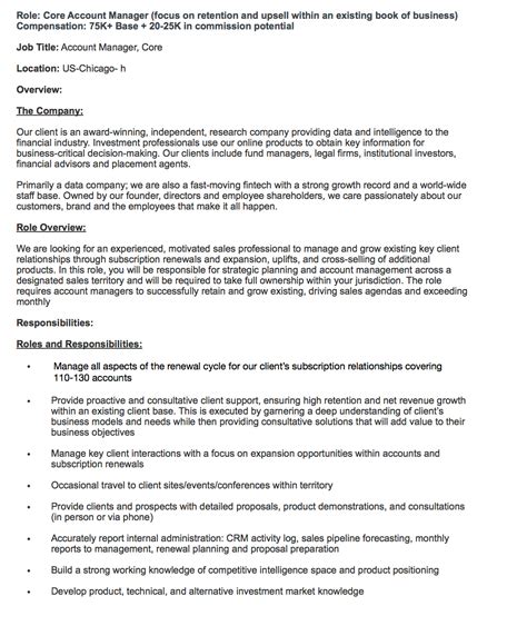 FREE 7+ Sample Account Manager Job Description Templates in PDF