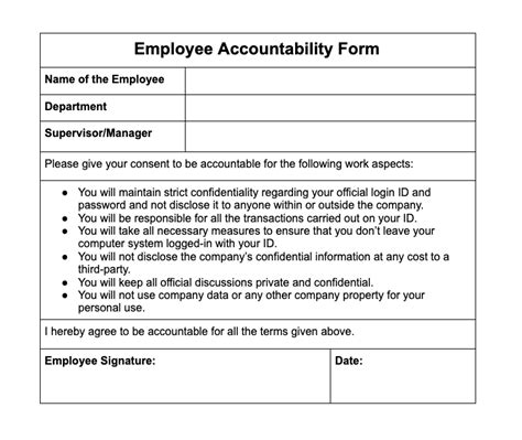 Accountability Form Fill Out and Sign Printable PDF Template signNow