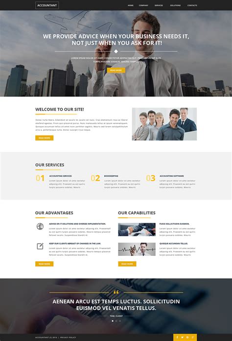 Accounting Website Website Template 36646