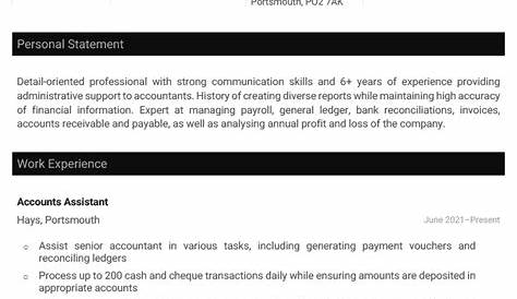 Assistant Accountant CV - Example & 25 Skills to List