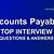 accounts payable questions asked in interview