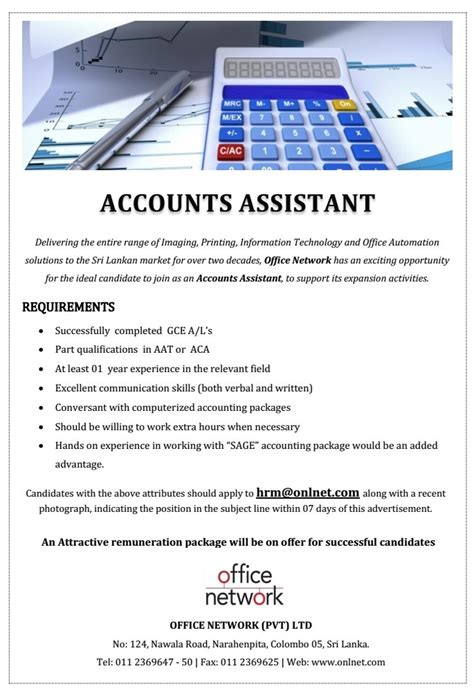 accounts assistant jobs in northampton