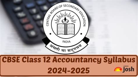 accounts syllabus class 12