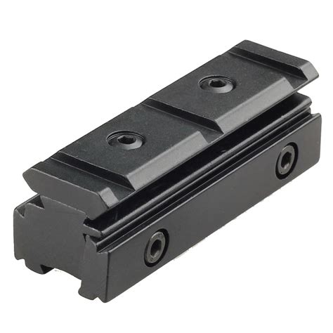 ACCU 11mm To 20mm Gun Rail Dovetail Adapter - Black - A418