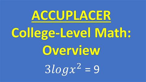 accuplacer college level math study guide
