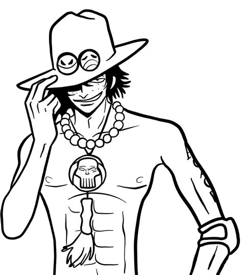 Ace One Piece Coloring Pages: A Fun And Creative Way To Express Yourself