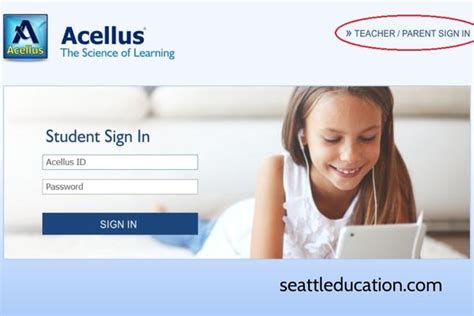 acellus academy student login page