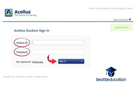 acellus login page