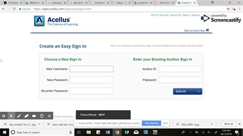 acellus student log in not working