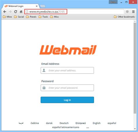 acentek webmail login settings