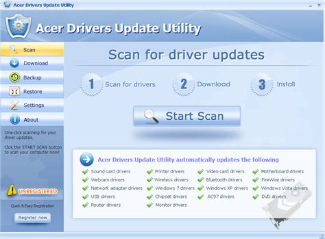 acer drivers update tool