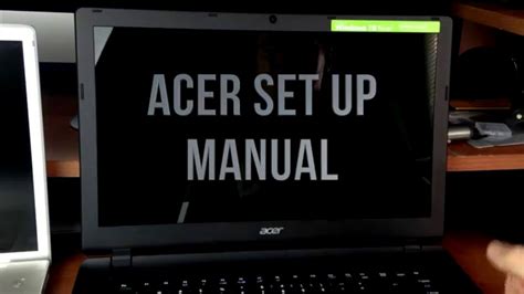 acer laptop set up