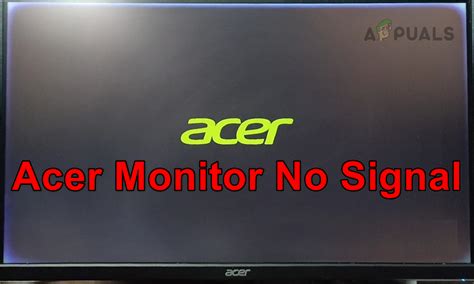 acer monitor no signal