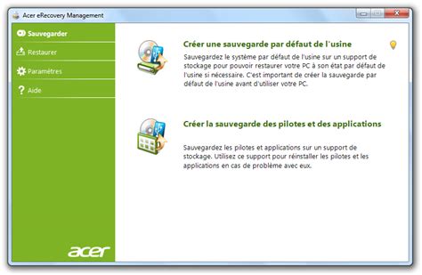 acer recovery management download windows 10