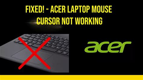 acer laptop mouse pointer not working