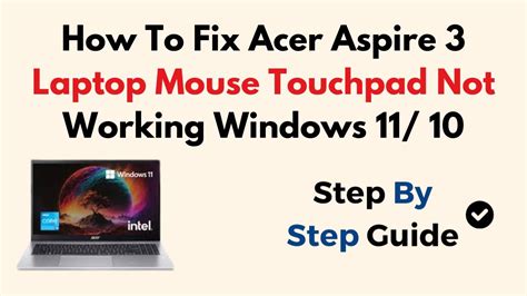 acer laptop mouse touchpad not working