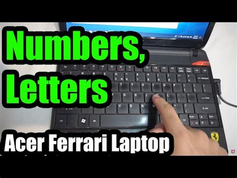 acer laptop typing numbers instead of letters