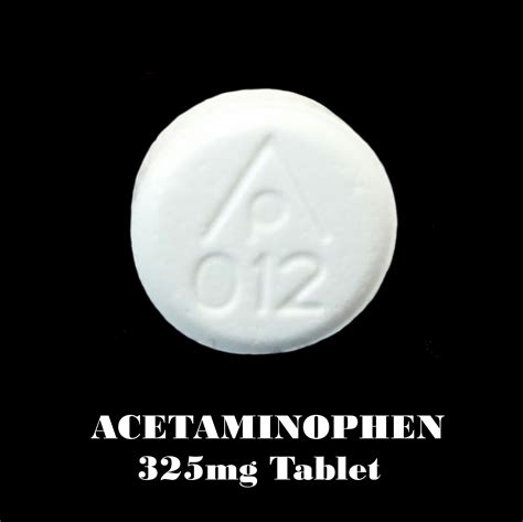 acetaminophen 325 mg oral tablet