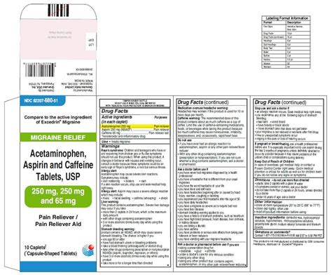 Acetaminophen Asa Caffeine