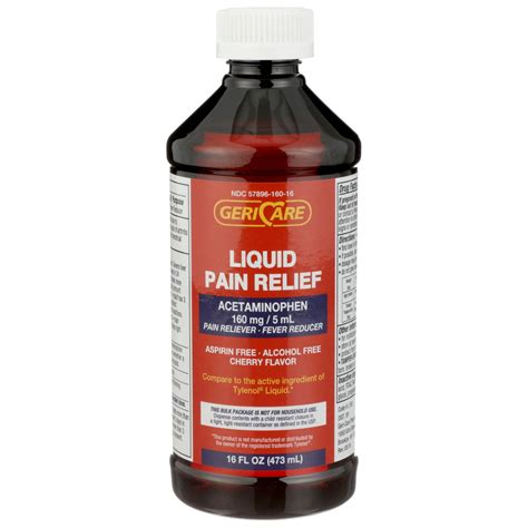 Acetaminophen Liquid Bottle