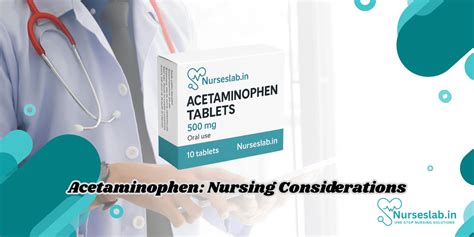 Acetaminophen Priority Nursing Interventions