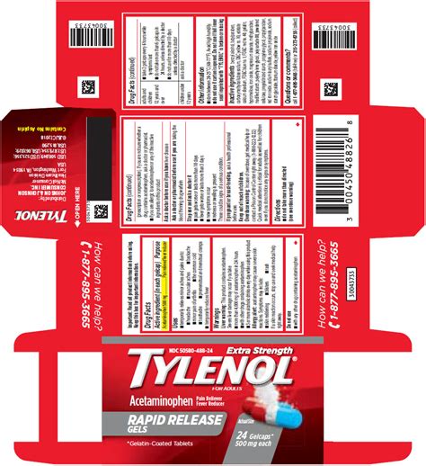 Acetaminophen Tylenol Ingredient