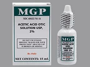 acetic acid ear drops dosage