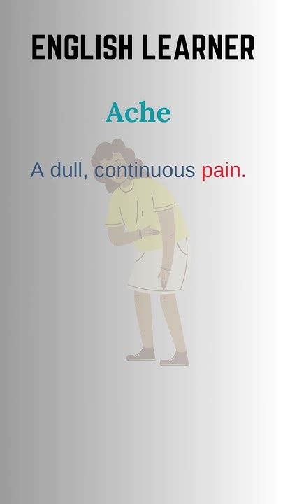ache meaning in english with example