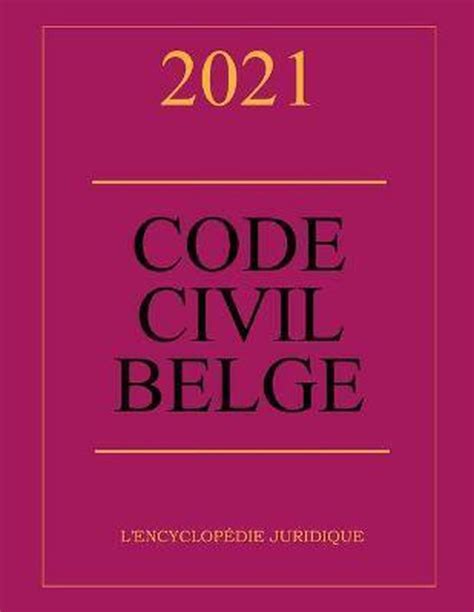 acheter le code civil belge