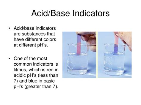 Acid And Base Indicators Important