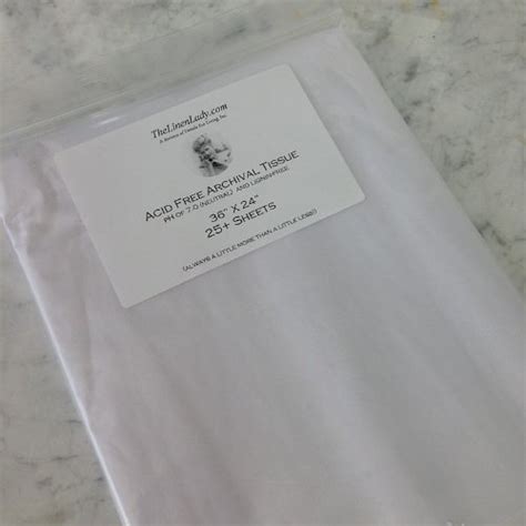 acid and lignin free archival tissue paper